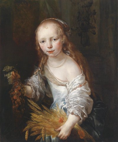Portrait of a Young Girl as Ceres by Jan van Noordt